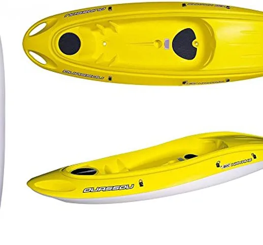 Bic Sport - Canoa Rigida in Polietilene Ouassou Gialla Y0522 + 1 pagaia Beach Fissa 31647...