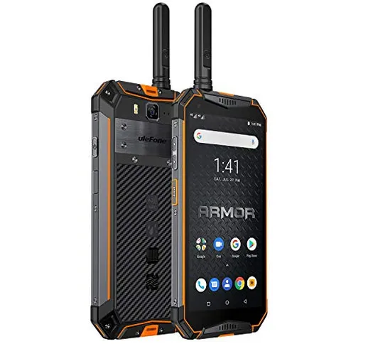 Rugged Smartphone, Ulefone Armor 3WT Walkie-Talkie Professionale Smartphone, 10300mAh, Hel...