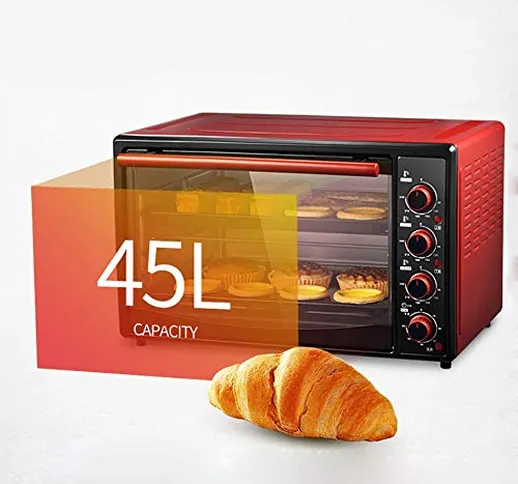 BCXGS 45L 1800W Forno Elettrico, Fornetto Doppio Domestico, Forno Elettrico Multifunzione...