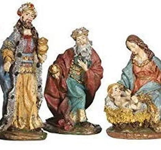 GUIRMA PRESEPE Natalizio con 5 Personaggi - natività addobbi Natalizi, 8 cm Circa