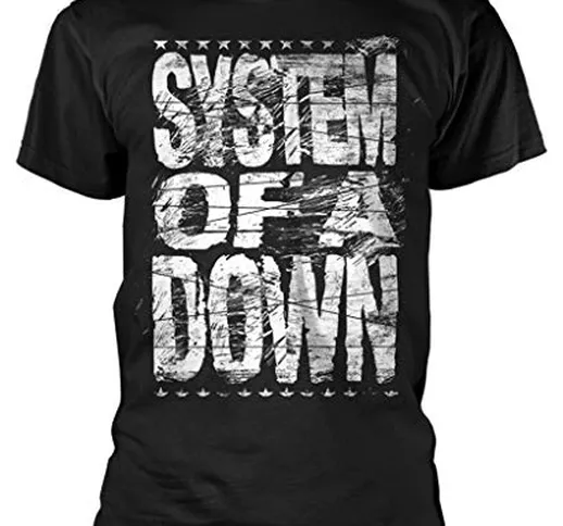 System of A Down 'Distressed Logo' T-Shirt - New & Official!