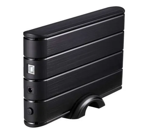 TooQ TQE-3530B - HDD da 3,5", (SATA I/II/III/III, USB 3.0), Alluminio, indicatore LED, Ner...