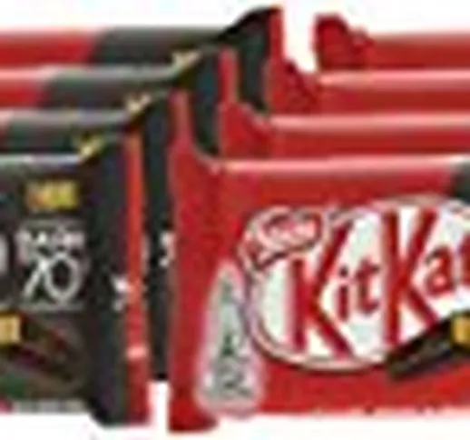 KitKat Dark 70% Wafer Ricoperto di Cioccolato Fondente, Confezione da 24 Snack