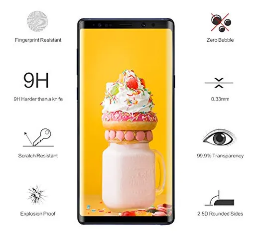 CNXUS [2-Pezzi Vetro Temperato Compatibile con Samsung Galaxy Note 9, Pellicola Protettiva...