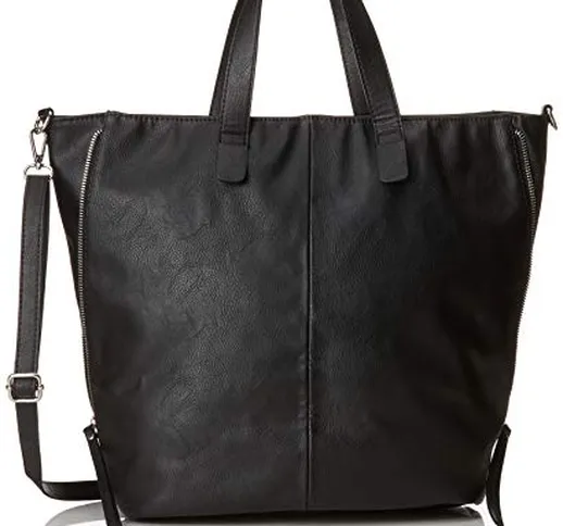 PIECES Pcmonleon Bag - Borse a spalla Donna, Nero (Black), 18x34x30 cm (B x H x T)