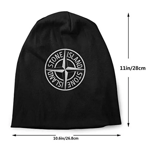 luoyanglebashang 'Christmas New Year'Hat Polyester cap Adult Men's Knit Hat Stone Island M...