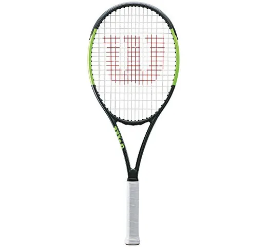 WILSON Blade Team 99, Performance Racket Unisex - Adulto, Lime/Grigio, 4