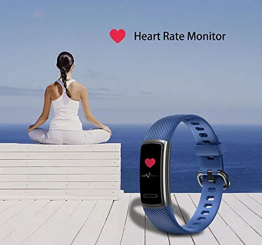 Abeyete Orologio Fitness Tracker Cardiofrequenzimetro Monitor e monitoraggio del Sonno Imp...