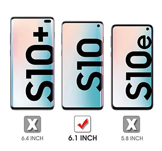 OMOTON [4 Pezzi Compatibile con Samsung Galaxy S10 Pellicola Protettiva in TPU - Copertura...