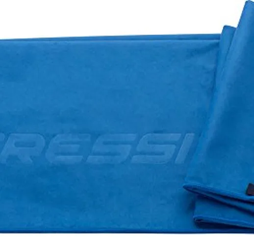 Cressi Fast Drying Towel, Asciugamano Sportivo in Microfibra Unisex Adulto, Blu, 160 x 80...