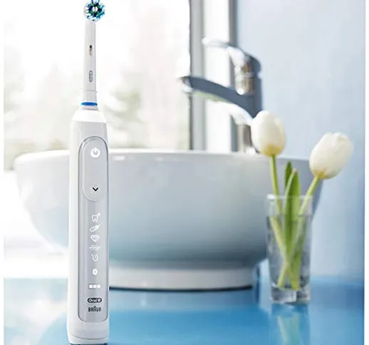 Oral-B Genius Pro 8000 Electronic Power Rechargeable Battery Electric Toothbrush With Blue...