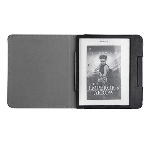 Kepuch Custer Cover per Kobo Forma 2018,PU-Pelle Case Custodia per Kobo Forma 2018 - Nero