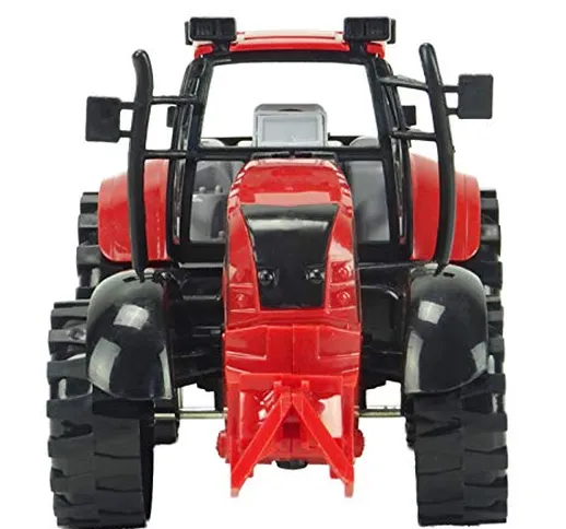 Toyland® Trattore Agricolo Rosso con Motore a Ventaglio da 22 cm x 12 cm con Cofano di Ape...