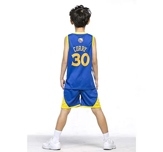ZGJY Maglia Golden State Warriors Stephen Curry # 30 - Bambini Ragazzi Ragazze Uomini Adul...