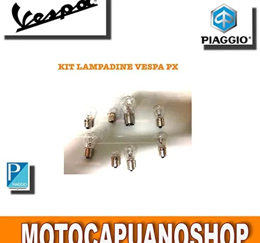 KIT LAMPADINE FARO FANALE VESPA PX 125 150 200 .