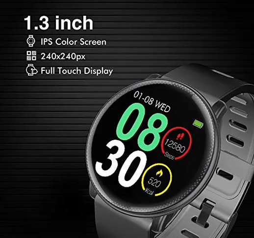 Smart Watch, UMIDIGI Uwatch2 Bluetooth Smartwatch per uomo Donna Bambini Compatibile Andro...