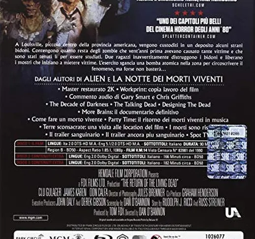 Il Ritorno Dei Morti Viventi - Midnight Classics Limited Edition (3 Blu-Ray)