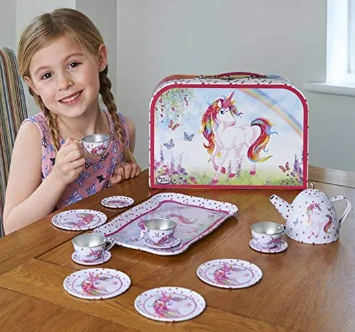 Lucy Locket Set da tè con unicorno magico (set cucina giocattolo, cucina bimbi, giochi cuc...
