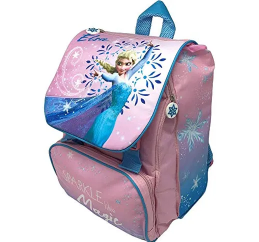 zaino Frozen Elsa Disney Estensibile Borsa Scuola ELEMENTARE CM. 40X29X28 - FR0450