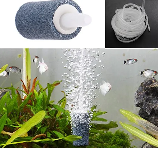 Ncbvixsw New Air Bubble Stone Aquarium Fish Tank aeratore Pompa idroponica diffusore di Os...