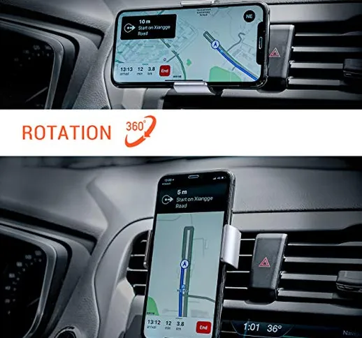 Eono Essentials Supporto Cellulare Auto, Universale Supporto Telefono : Rotazione 360 Grad...