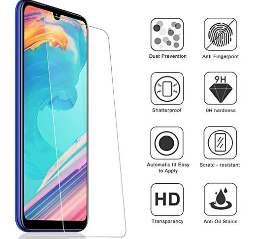 SNUNGPHIR Pellicola Vetro Temperato per Xiaomi Redmi Note 7 / Redmi Note 7 PRO, Pacco da 2...