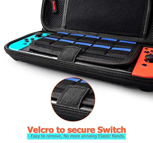 Hestia Goods Custodia per Nintendo Switch - 20 cartucce di gioco Custodia protettiva da vi...