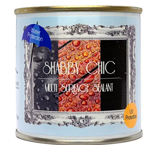 Shabby Chic, vernice trasparente multi superficie sigillante per gesso, 250 ml, a bassa lu...