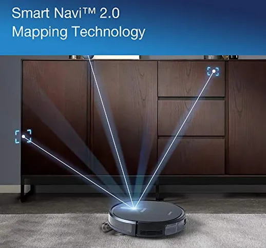 ECOVACS DEEBOT 715, Robot aspirapolvere, Smart Navi 2.0 (navigazione visiva), Aspirazione...