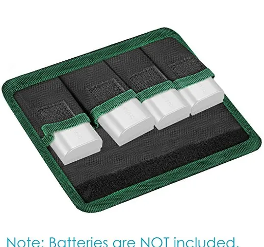 Neewer Custodia Borsetta di Stoccaggio per Pile Batterie di Reflex Digitali Batterie AA &...