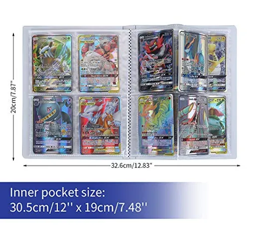 Pokemon Carte Album, Raccoglitore Porta Carte Pokemon, Pokemon Trading GX Ex Card Album Mi...