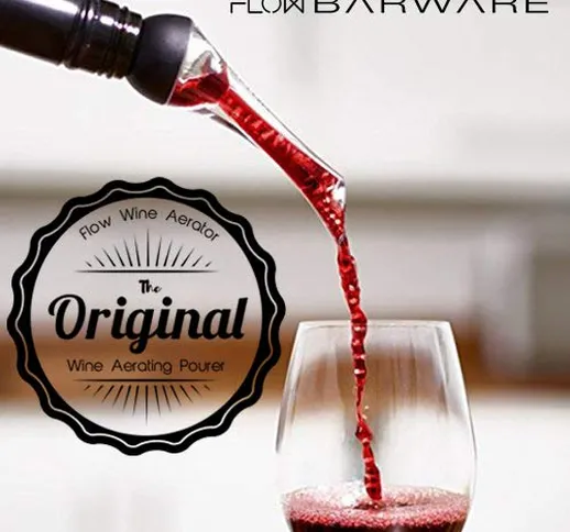 WINE AERATOR POURER Aerate Wines in Seconds - Professional Red Wine Aerating Non Drip Pour...