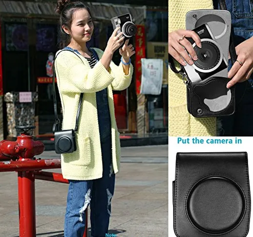 Neewer 56-en-1 kit accessorio per Fujifilm instax mini 90 (Nero), scatola fotocamera con c...