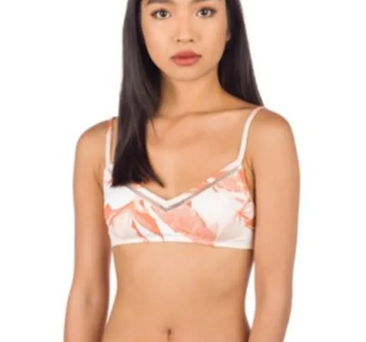  Tropical Sand Bralette Bikini Top bianco