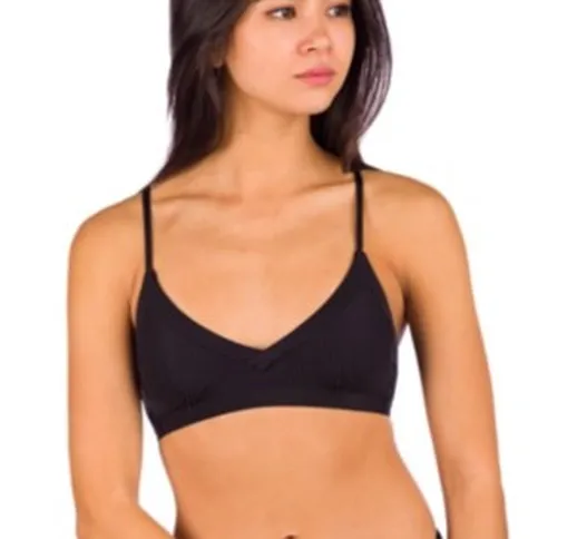  Modern Rib Recycled Bra Bikini Top nero
