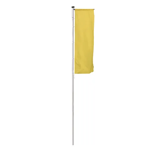  Pennone per bandiere in alluminio PIRAT, con braccio, altezza da terra 6 m, Ø 75 mm