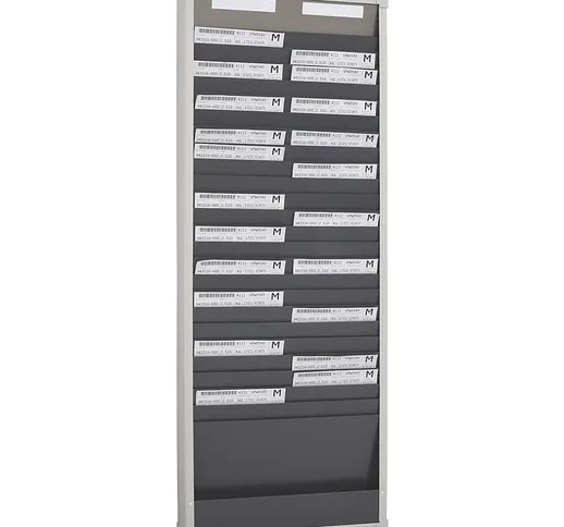  Sistema di smistamento documenti, 25 scomparti, altezza 1350 mm, con 2 file