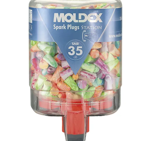MOLDEX Distributore di inserti auricolari con inserti, SparkPlugs® a colori, SNR 35 dB, 25...