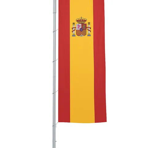  Bandiera con profilo superiore/Bandiera nazionale, formato 1,2 x 3 m, Spagna