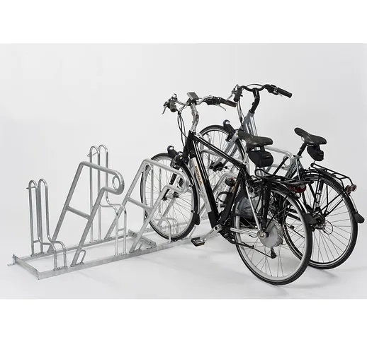 Staffa di supporto per bicicletta, modello 4600 XBF, un lato utile, 4 posti bici