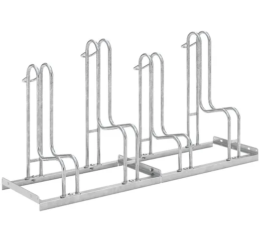 Parcheggio per bici, su un lato, 4 posti, larghezza ruote fino a 55 mm