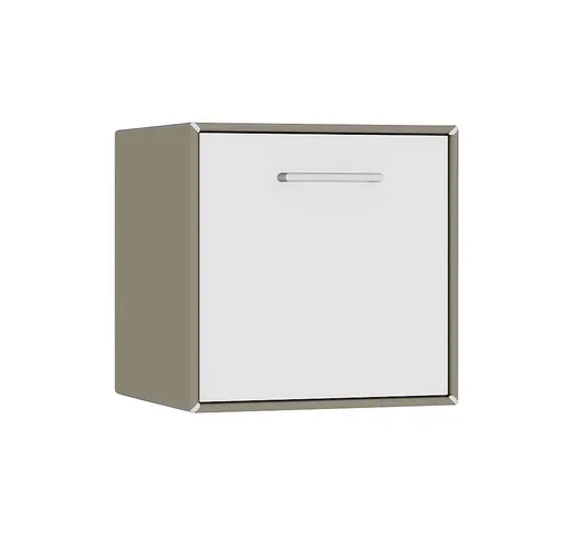  Box singolo, da appendere, 1 anta a ribalta per vano bar, larghezza 385 mm, grigio beige...