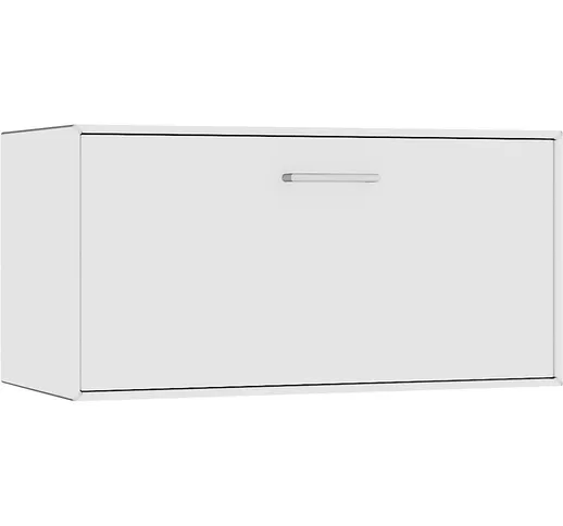  Box singolo, da appendere, 1 anta a ribalta per vano bar, larghezza 770 mm, bianco puro