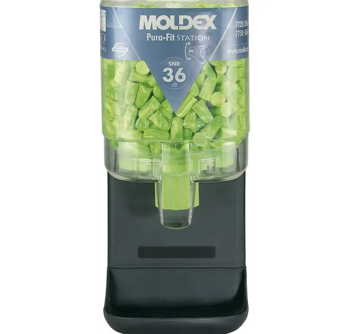 MOLDEX Distributore di inserti auricolari con inserti, PuraFit® verde, SNR 36 dB, 250 paia...