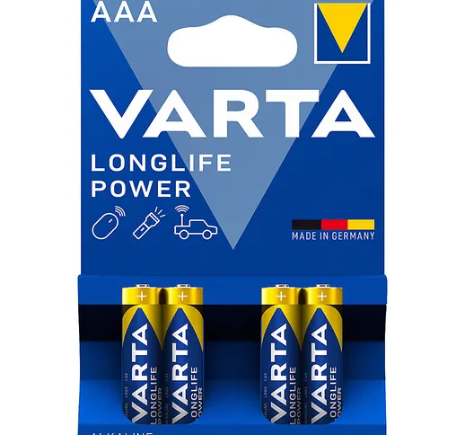 VARTA Batteria LONGLIFE Power, AAA, conf. da 4 pezzi, a partire da 10 conf.