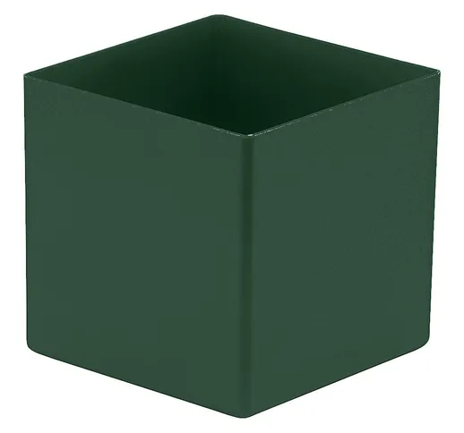 Vaschetta, altezza 90 mm, verde, lungh. x largh. 99x99 mm, conf. da 50 pz.