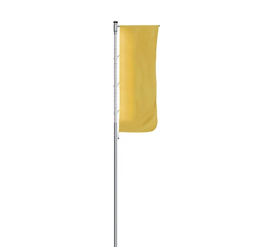  Pennone per bandiere in alluminio, illuminato, con braccio, altezza da terra 10 m