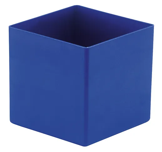 Vaschetta, altezza 90 mm, blu, lungh. x largh. 99x99 mm, conf. da 50 pz.