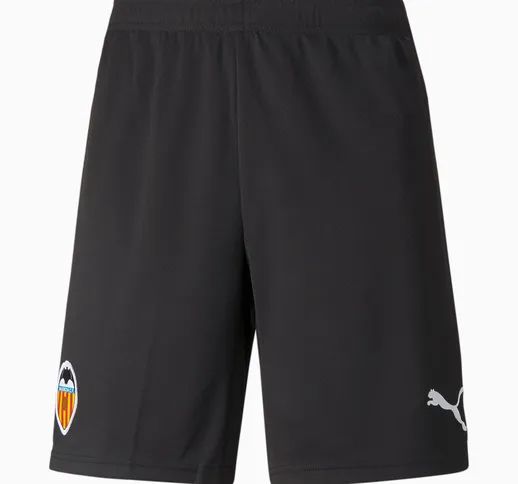 Shorts da calcio Valencia CF Home Camp Away Replica uomo 21/22, Bianco/Nero, Taglia Piccol...