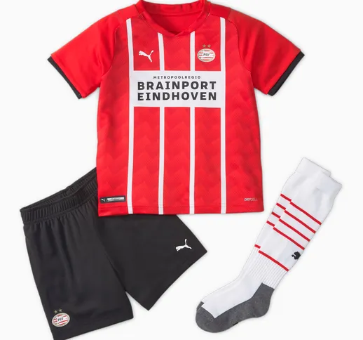 Mini completo da calcio PSV Home Youth 21/22, Rosso/Bianco, Taglia 104 | PUMA